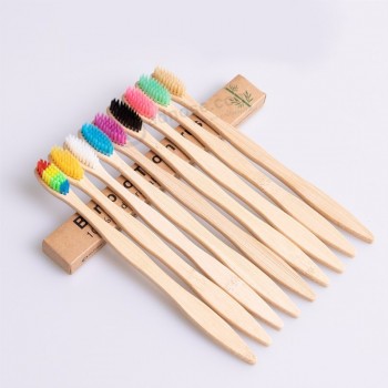 100% Natural Eco Friendly Reusable Biodegradable Organic Bamboo Toothbrush With Logo