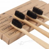 FDA＆CEは自然なカスタム彫刻ロゴ木炭竹の歯ブラシを承認しました