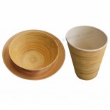Eco-friendly Displaying food dinnerware sets bamboo melamine ware