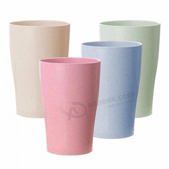 친환경 제품 대나무 섬유 컵 밀 짚 물 컵
