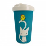 Popular eco friendly bamboo fiber cup tall coffee travel mug