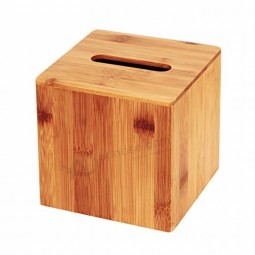 mooie kwaliteit kantoor aan huis 4 delige set bamboe servet tissue houder boutique case cover Box