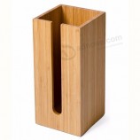 suporte de papel higiênico de bambu caixa de tecido de papel higiênico de bambu