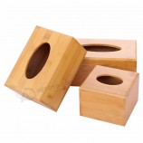 Restaurant Hotel Großhandel benutzerdefinierte Marke Bambus Holz Taschentuch Box