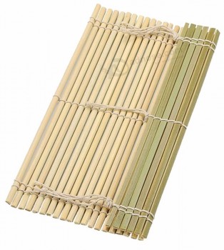 Kit de estera de sushi de bambú cuadrado japonés de bambú Herramientas para hacer sushi