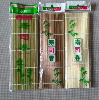 자연 색 대나무 초밥 롤링 매트