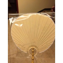 Bamboo  Handle Round Hand Fan,Chinese Tang Dynasty Style