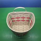 cesta artesanal de bambú artesanal natural y café cesta redonda de bambú