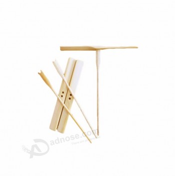 libellula in bambù con logo personalizzato per bambini