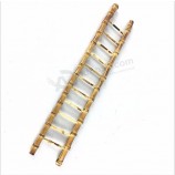 竹テラスガーデンスタイルフラワーアレンジャー茶道カップラック吊り装飾竹はしご
