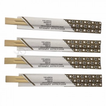 Hot Selling  OEM&ODM Print With Logo Twin Bamboo Disposable Quality Custom Chopsticks