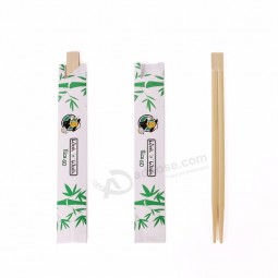 натуральные одноразовые объемные бамбуковые отпечатанные на заказ индивидуально бумажные палочки для еды, 