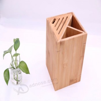 caja de almacenamiento de herramientas de caja de palillos de bambú reutilizable
