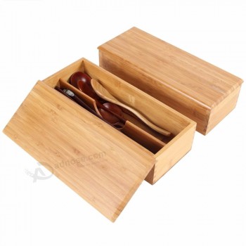 Home Restaurant Bamboo Eco-friendly Japanese-style Tableware Chopsticks Spoon Cage Storage Box Wooden Box Storage Container