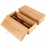 casa ristorante bambù Eco-friendly stoviglie in stile giapponese bacchette cucchiaio gabbia contenitore scatola di legno contenitore di stoccaggio