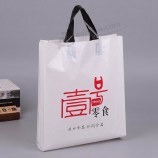 logotipo personalizado impresso sacos de compras de plástico PE atacado na fábrica de guangzhou