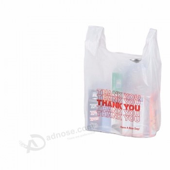 popolare confezione di alimenti riciclati Usa una T-Shirt Bag in plastica stampata su misura