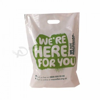 Heavy duty en13432 100% biodegradable impresión personalizada compras Bio bolsa de plástico degradable para supermercado