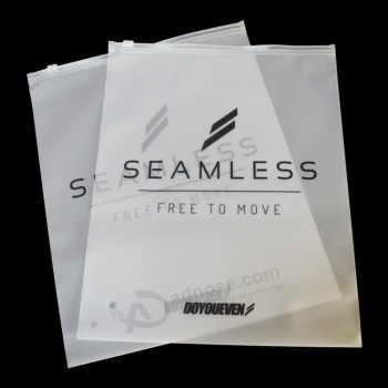 impressão personalizada fosco saco de embalagem de plástico ziplock underwear senhora