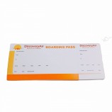 Olantai aerolínea impresión papel térmico tarjeta de embarque boleto de vuelo