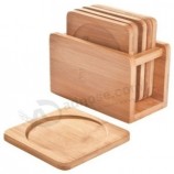 Customized Kitchenware Bamboo Table Cup Coaster