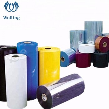 China supplier plastic transparent color PVC vinyl film