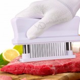 아마존 48 블레이드 스테인레스 스틸 수동 고기 연화제 고기 도구 바늘 고기 연화제 망치 스테이크 주방 도구