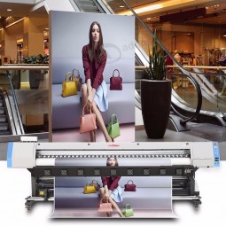 Impresora kingjet 3.2m automática de gran formato flex banner vinilo eco solvente