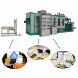 fully automatic disposable PS foam plate food container making machine