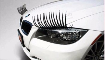 3D sexy magic car decoration headlight fake eyelashes car lashes sticker for mini cars