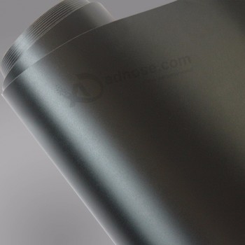 adesivo di pellicola adesiva in vinile nero opaco opaco di alta qualità 1.52x30m in PVC adesivo in vinile nero per auto