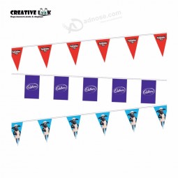decoration hanging custom printed pennant line string flag bunting