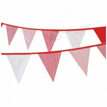 nieuwe OEM-fabrikant aangepaste bunting wimpel driehoek string vlag