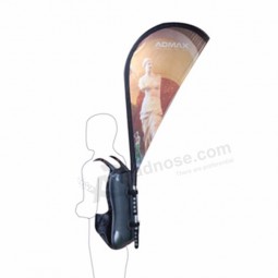 Werbung Rucksack Flagge Banner-Teardrop Form