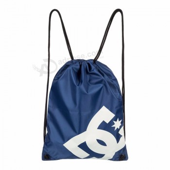 Custom Promotional Polyester Drawstring Bag/Advertising drawstring backpack/Personalized cinch backpack bag