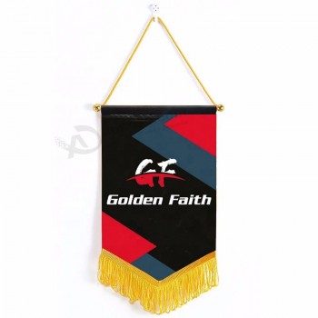 banderines deportivos personalizados / banderín de mancha de doble cara colgante personalizado / bandera del club de fútbol