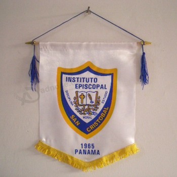 Satin Material Wimpel Flagge kleine hängende Wand College Football Wimpel