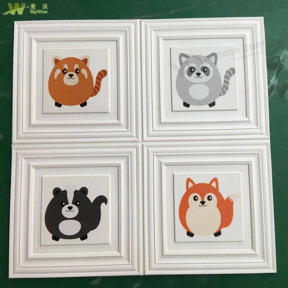 Building Material Waterproof 3D Wall Panel Sticker with Customized Images