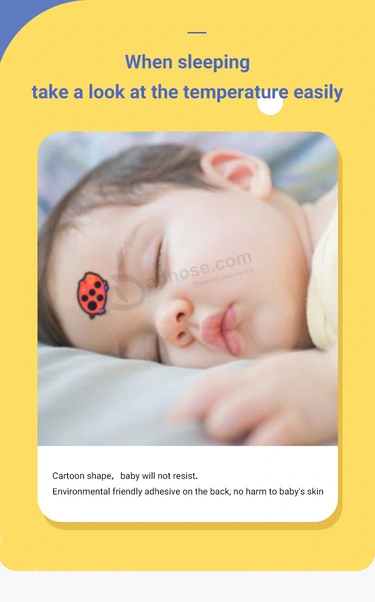 Thermometer Stirn Digitaler Babyaufkleber auf Stirnstreifen