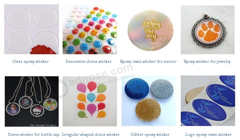 Hot Sale Custom Printed 3m Doming Epoxy Sticker for Gift Decoration