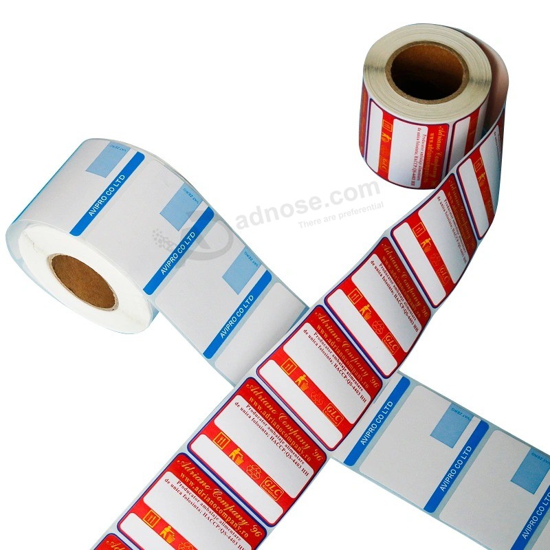 Security Clear Adhesive Custom Roll Label Sticker