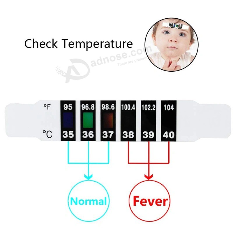 Safe infant Baby temperature Forehead temperature Test Sticker