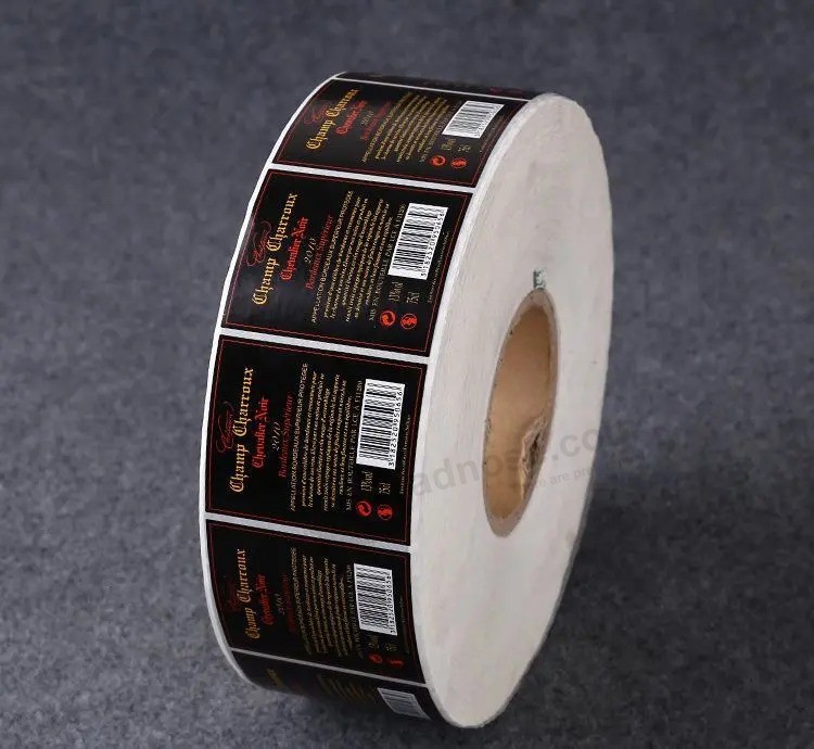 Custom label Waterproof vinyl Self adhesive Logo sticker Label, roll Printing adhesive Product design Printing labels Stickers