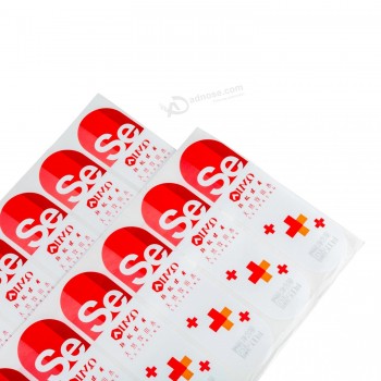 waterdicht duidelijk transparant PVC Pet bopp vinyl zelfklevend papier label sticker sticker