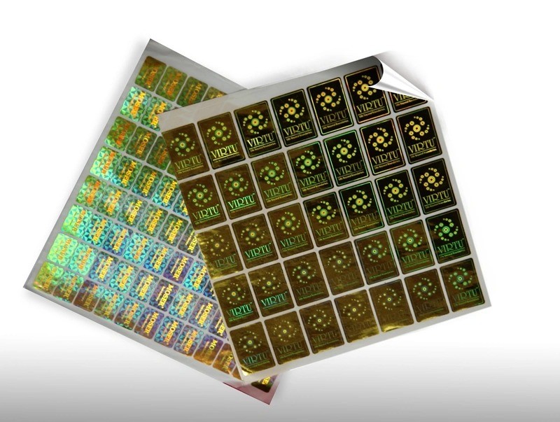 カスタマイズされたロゴ3Dレーザーホログラフィックタンパーエビデント偽造防止ホログラムセキュリティステッカー