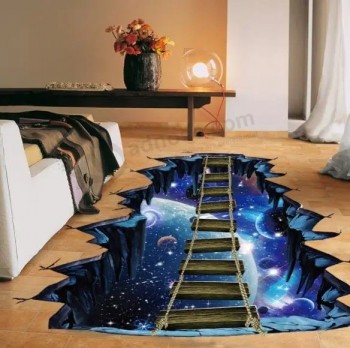 Ecológico PVC universo planeta etiqueta de piso aseo decoración del hogar