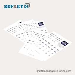 papel frágil simples que rasga etiquetas frágeis autoadesivas da etiqueta / calendário