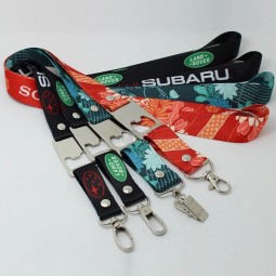 Sonderanfertigungs-Lanyard mit silikongeprägtem Logo