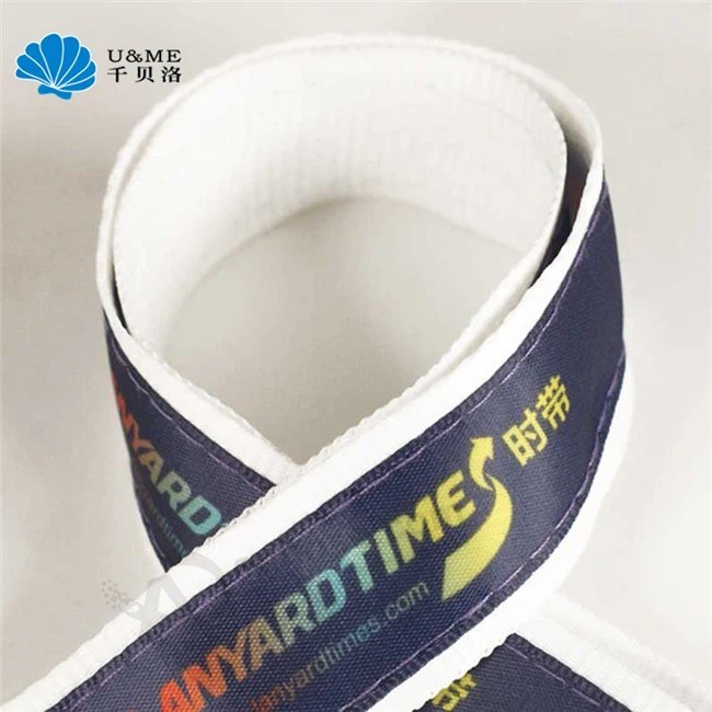 Double Layer Polyester Custom Promotional Gift Lanyard with Metal Buckle