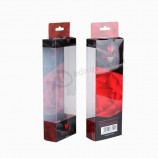 pacchetto di capelli lunghi scatola di imballaggio in plastica trasparente personalizzata in PVC / Pet